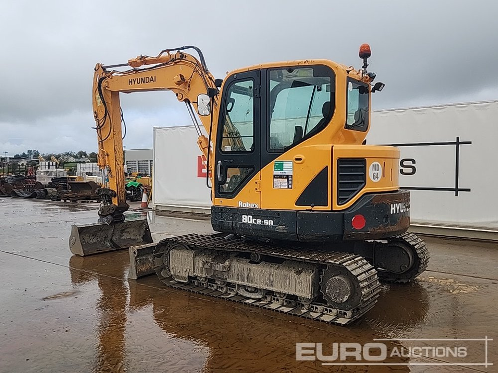 2018 Hyundai R80CR-9A - מיני מחפר: תמונה 3 2018 Hyundai R80CR-9A - מיני מחפר: תמונה 3