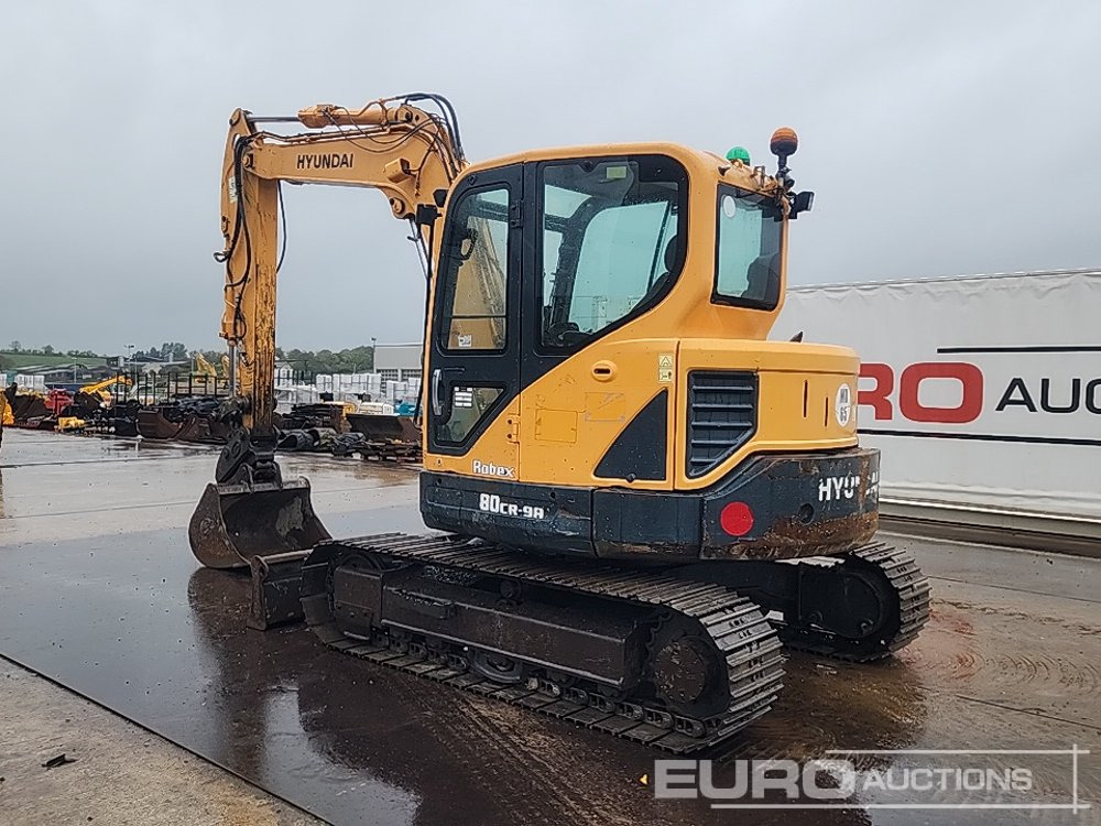 2018 Hyundai R80CR-9 - מיני מחפר: תמונה 3 2018 Hyundai R80CR-9 - מיני מחפר: תמונה 3