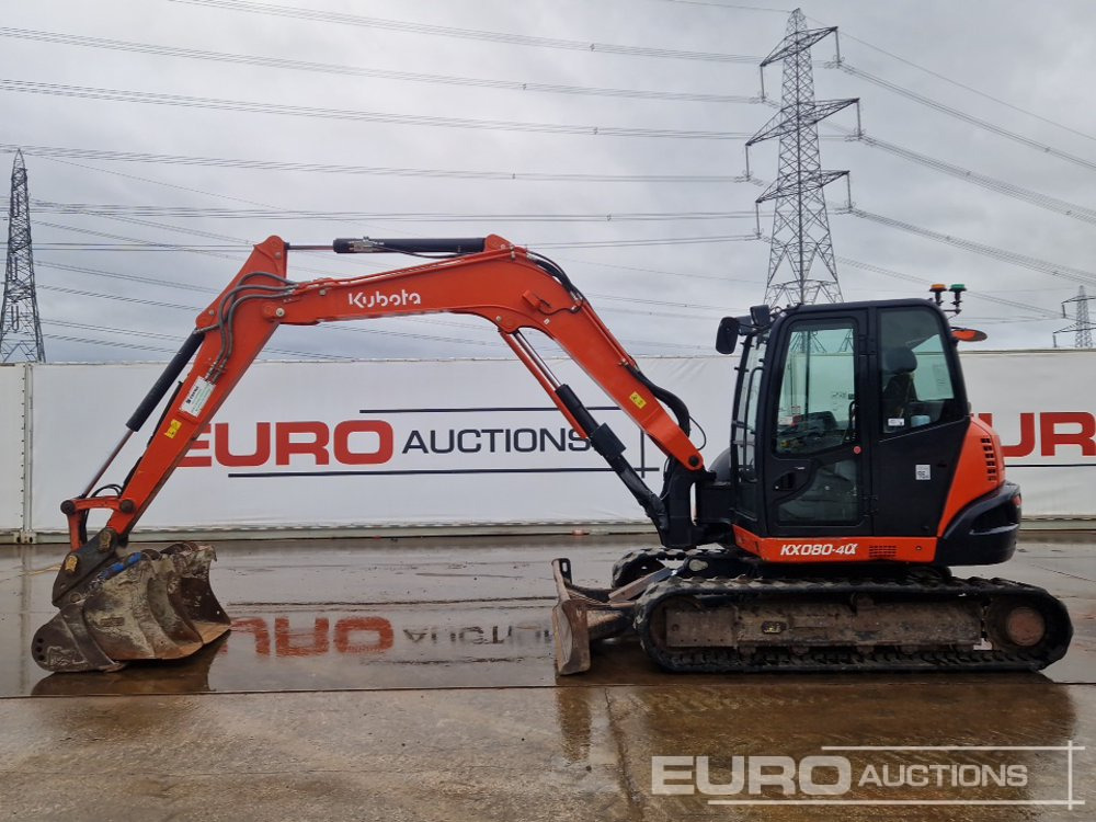 2018 Kubota KX080-4 - מיני מחפר: תמונה 2 2018 Kubota KX080-4 - מיני מחפר: תמונה 2
