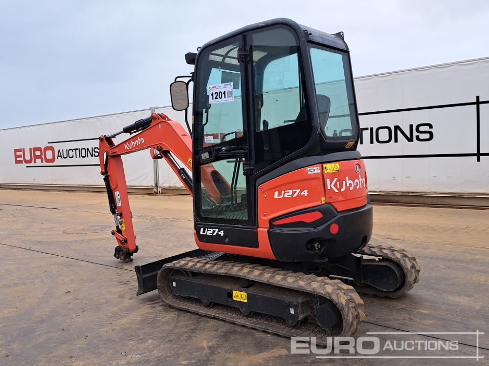 2018 Kubota U27.4 - מיני מחפר: תמונה 3 2018 Kubota U27.4 - מיני מחפר: תמונה 3
