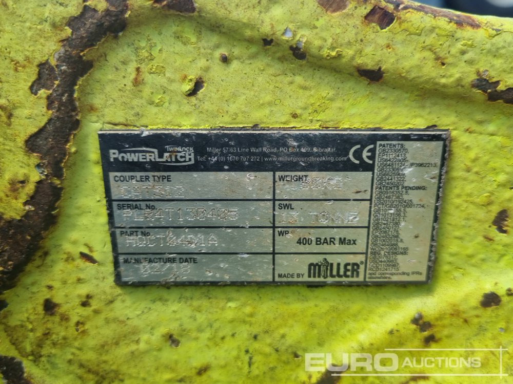 מצמד מהיר 2018 Miller Hydraulic Double Lock QH 65mm Pin to suit 13 Ton Excavator: תמונה 11