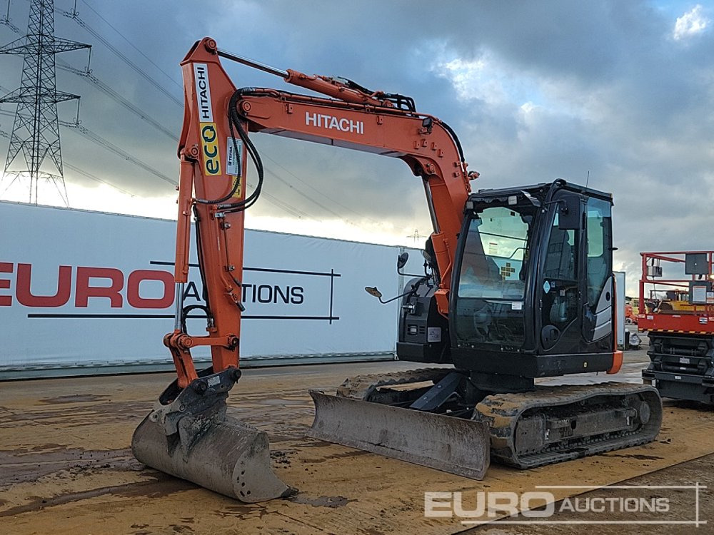 2019 Hitachi ZX85US-6 - מיני מחפר: תמונה 1 2019 Hitachi ZX85US-6 - מיני מחפר: תמונה 1