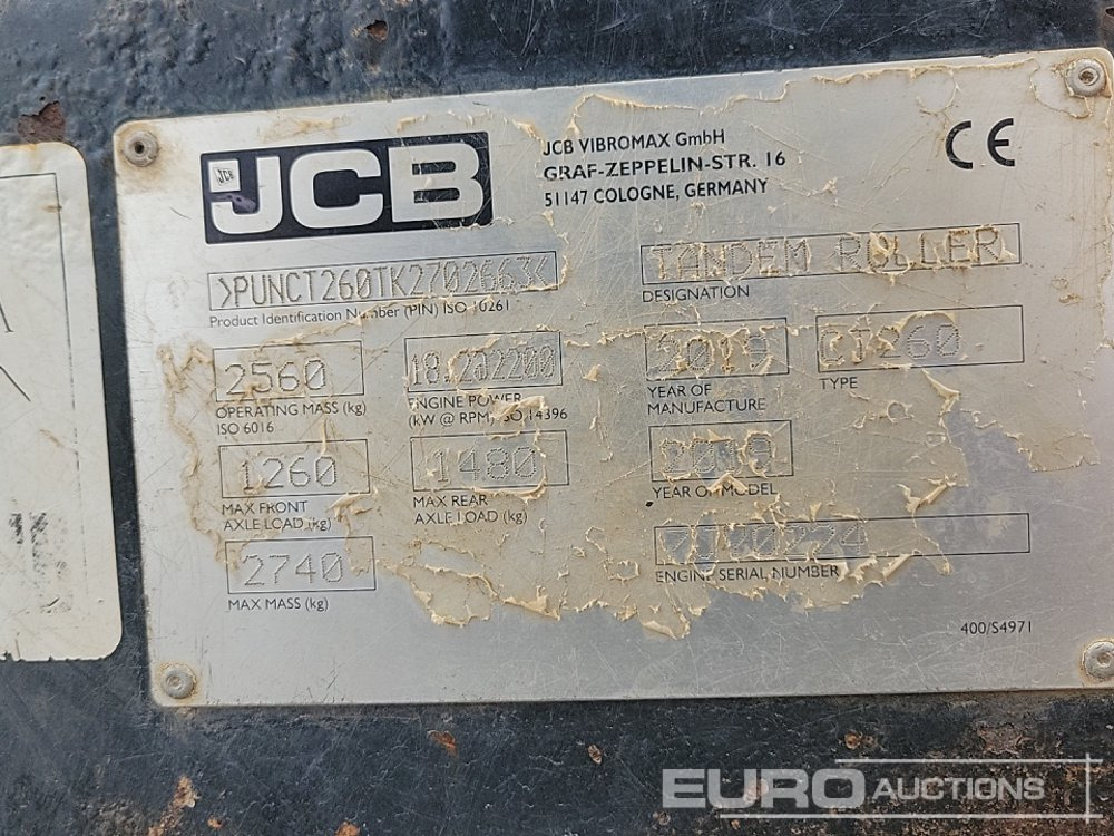 רולר 2019 JCB CT260-120: תמונה 45