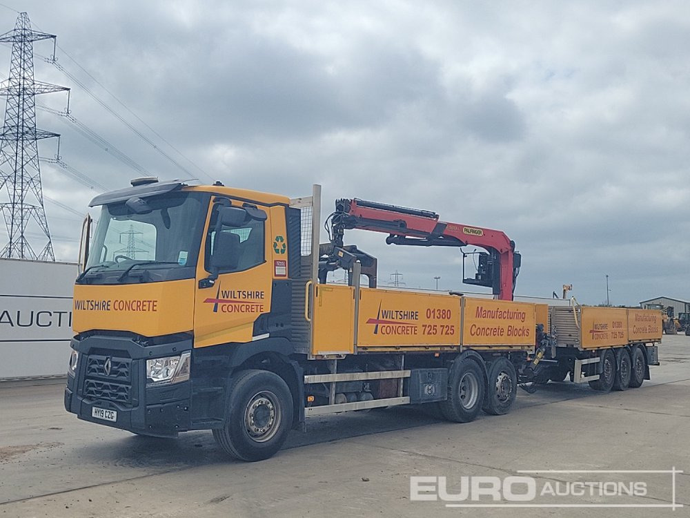 2019 Renault C440 - משאית צד נופל/ שטוחה: תמונה 1 2019 Renault C440 - משאית צד נופל/ שטוחה: תמונה 1