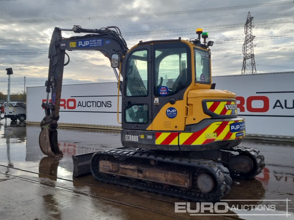 2019 Volvo ECR88D - מיני מחפר: תמונה 3 2019 Volvo ECR88D - מיני מחפר: תמונה 3