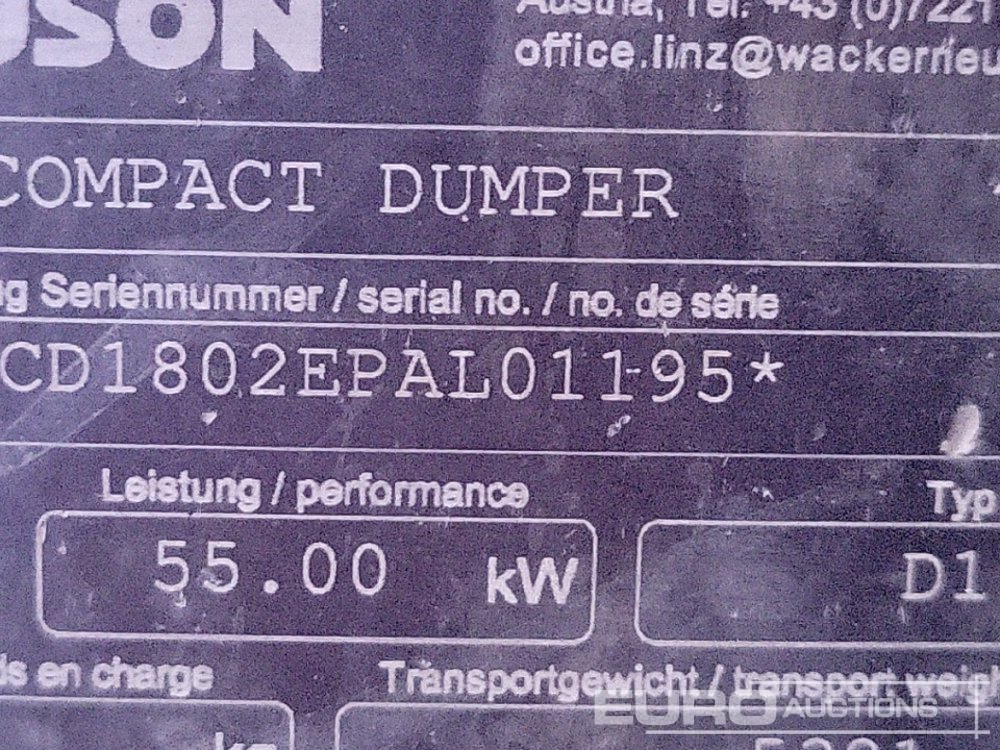 מיני מסיר פסולת 2019 Wacker Neuson DW90: תמונה 33 מיני מסיר פסולת 2019 Wacker Neuson DW90: תמונה 33