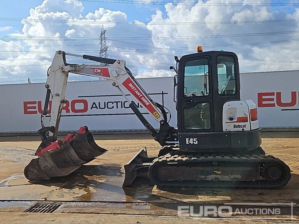 2020 Bobcat E45 - מיני מחפר: תמונה 2 2020 Bobcat E45 - מיני מחפר: תמונה 2
