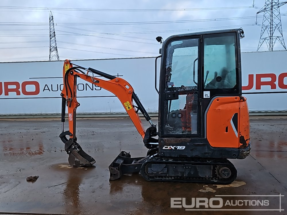 2020 Doosan DX19 - מיני מחפר: תמונה 3 2020 Doosan DX19 - מיני מחפר: תמונה 3