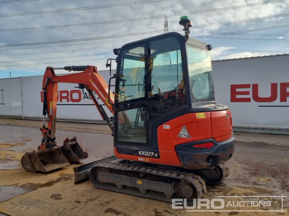 2020 Kubota KX027-4 - מיני מחפר: תמונה 3 2020 Kubota KX027-4 - מיני מחפר: תמונה 3