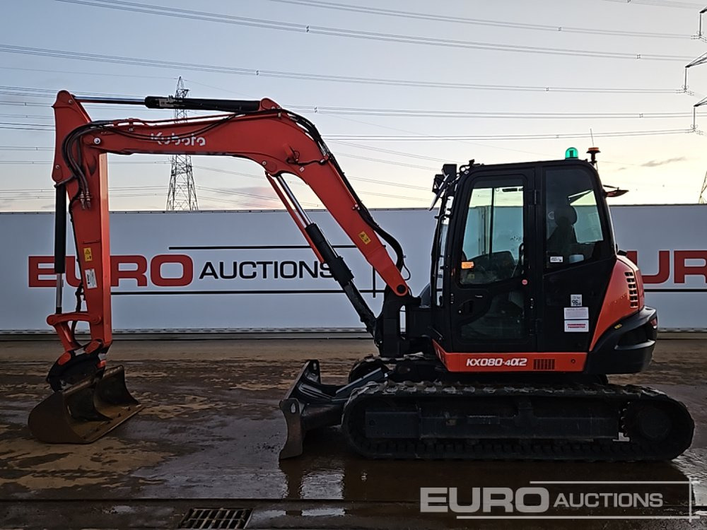 2020 Kubota KX080-4A2 - מיני מחפר: תמונה 2 2020 Kubota KX080-4A2 - מיני מחפר: תמונה 2