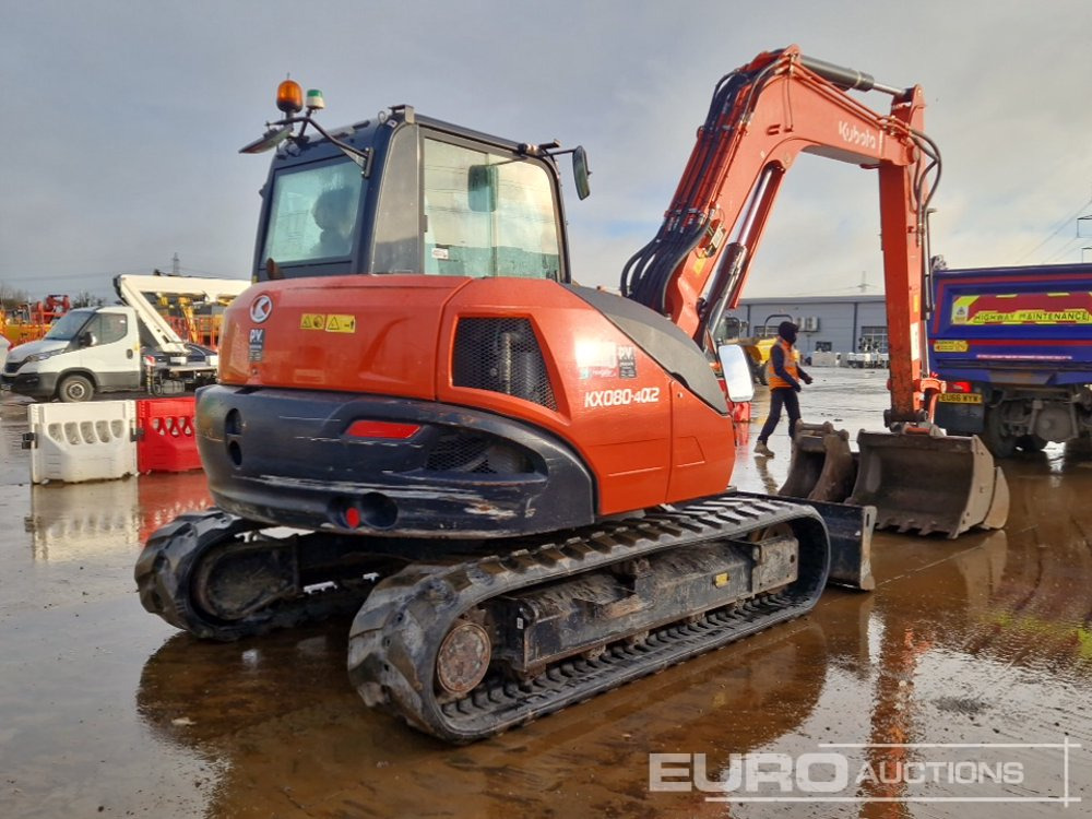 2020 Kubota KX080-4A2 - מיני מחפר: תמונה 5 2020 Kubota KX080-4A2 - מיני מחפר: תמונה 5