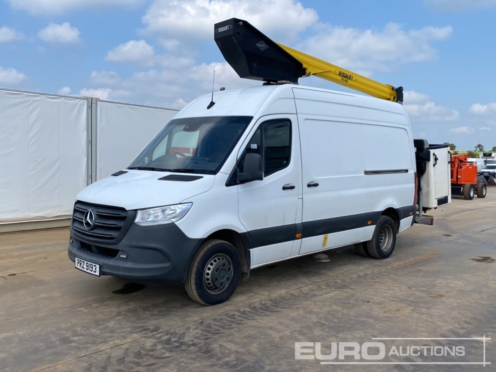 2020 Mercedes Sprinter - פלטפורמה אווירית מותקנת על משאית: תמונה 1 2020 Mercedes Sprinter - פלטפורמה אווירית מותקנת על משאית: תמונה 1