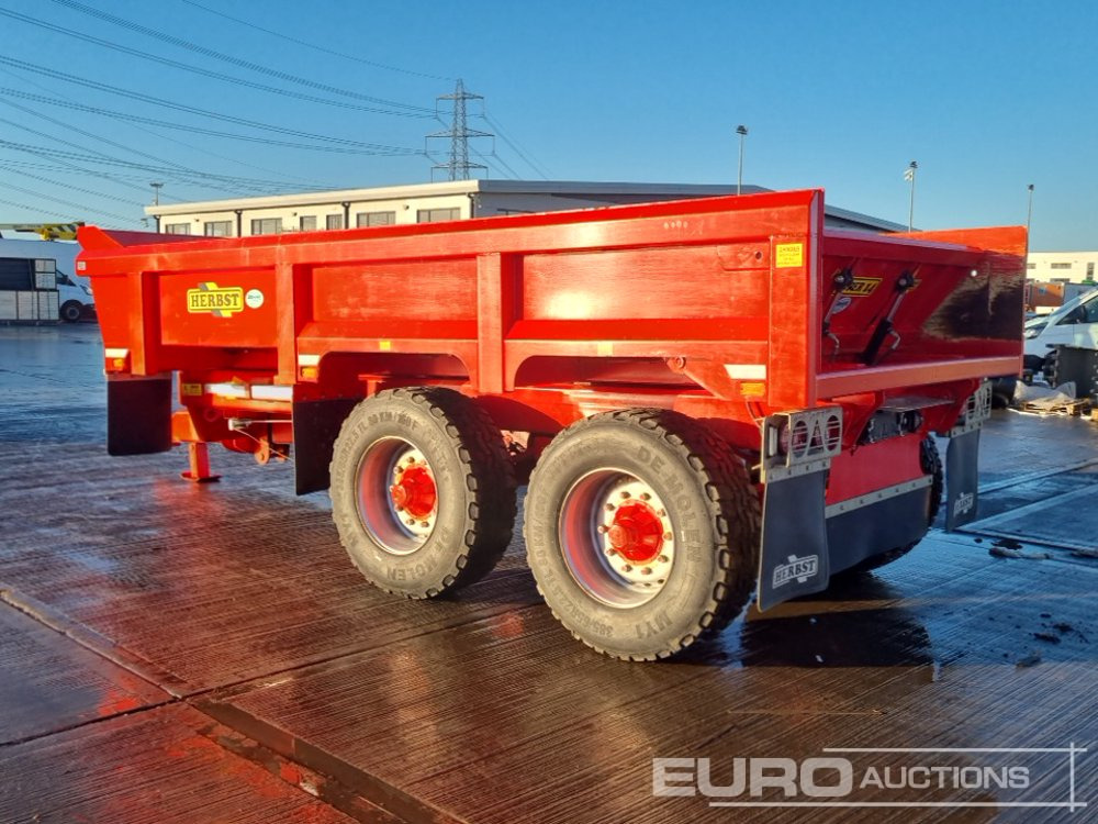 2024 Herbst Twin Axle Sprung Draw Bar 14 Ton Dump Trailer, Air Brakes, Hydraulic Tailgate - קרון נגרר חקלאי: תמונה 3 2024 Herbst Twin Axle Sprung Draw Bar 14 Ton Dump Trailer, Air Brakes, Hydraulic Tailgate - קרון נגרר חקלאי: תמונה 3
