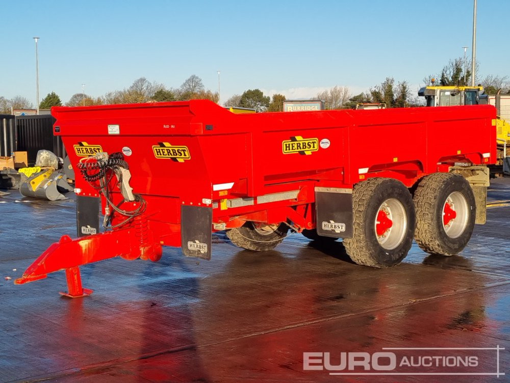 2024 Herbst Twin Axle Sprung Draw Bar 14 Ton Dump Trailer, Air Brakes, Hydraulic Tailgate - קרון נגרר חקלאי: תמונה 1 2024 Herbst Twin Axle Sprung Draw Bar 14 Ton Dump Trailer, Air Brakes, Hydraulic Tailgate - קרון נגרר חקלאי: תמונה 1