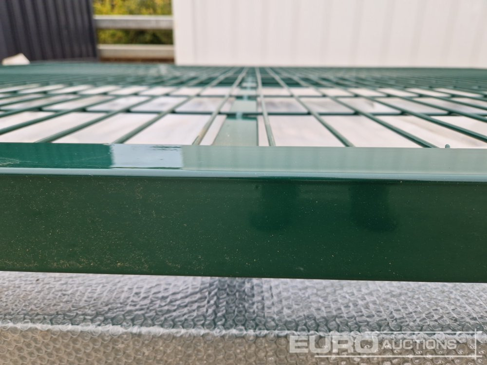 ציוד בנייה 3m x 2.3m Heavy Duty Galvanized Powder Coated Gate (2 of), 100mm x 100mm Post (2 of), Assembly Kit (Green): תמונה 11
