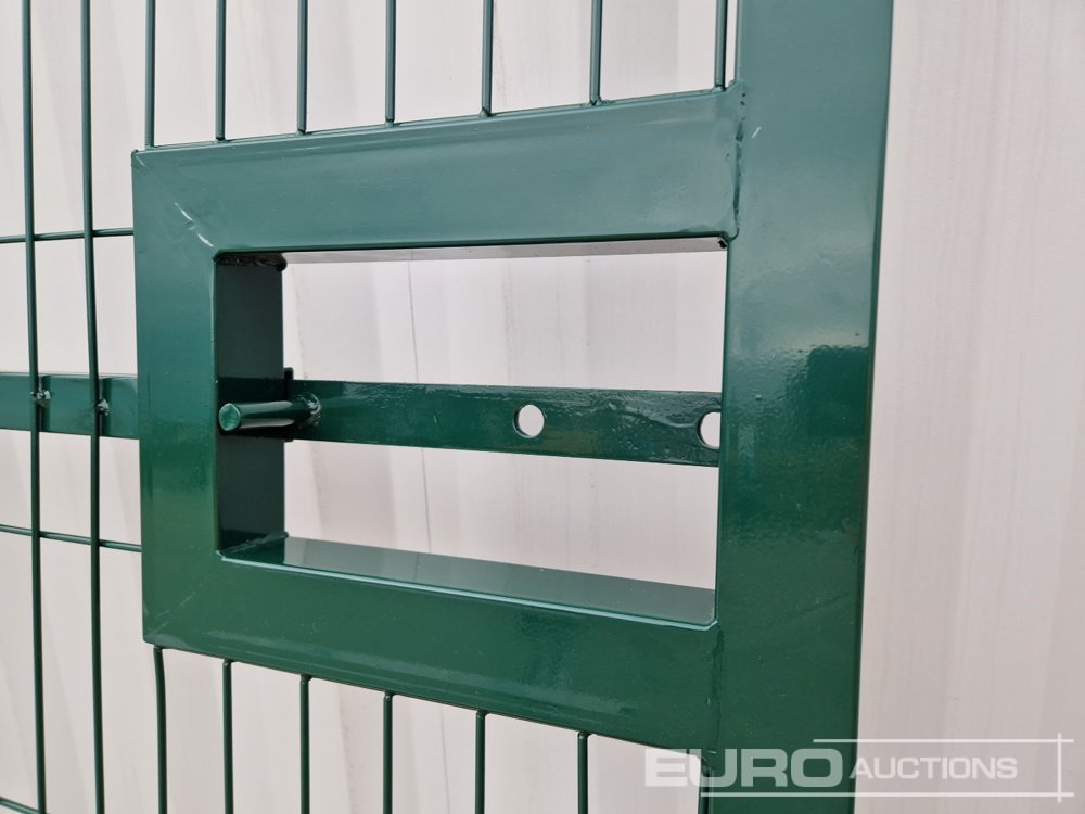 ציוד בנייה 3m x 2.3m Heavy Duty Galvanized Powder Coated Gate (2 of), 100mm x 100mm Post (2 of), Assembly Kit (Green): תמונה 18
