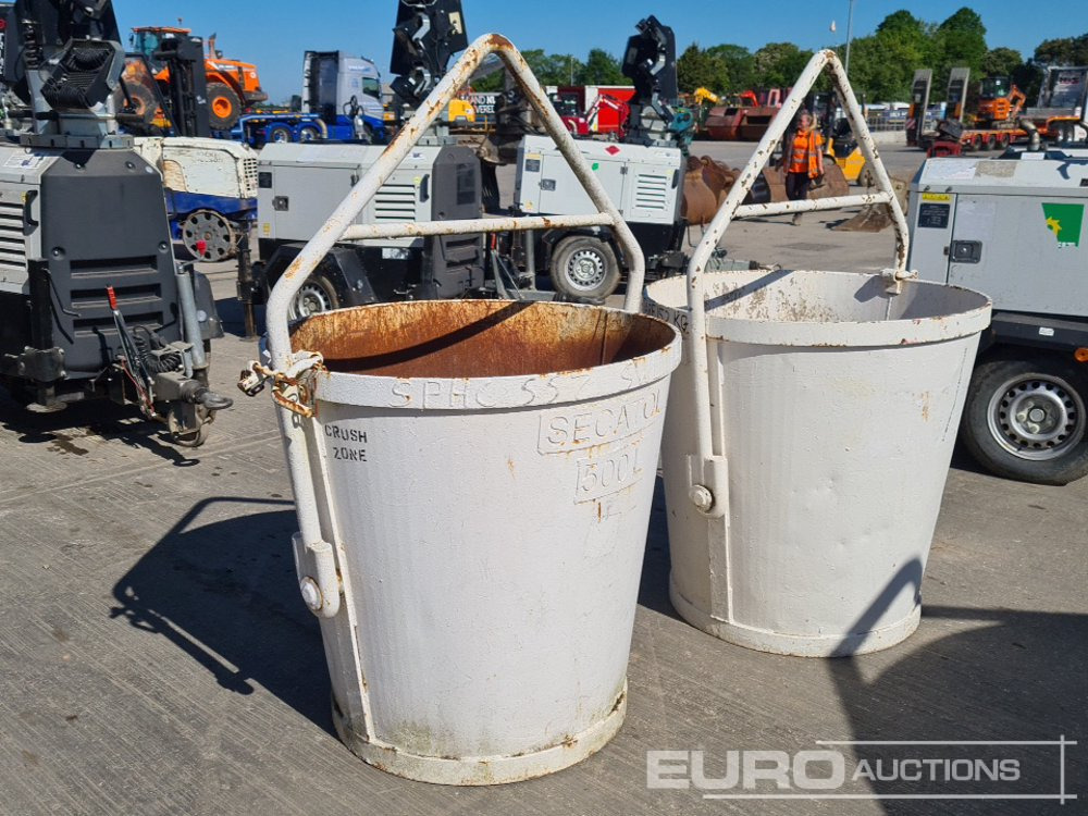 500 Litre Tipping Skip to suit Crane (2 of) - מיכל מפנה: תמונה 3 500 Litre Tipping Skip to suit Crane (2 of) - מיכל מפנה: תמונה 3