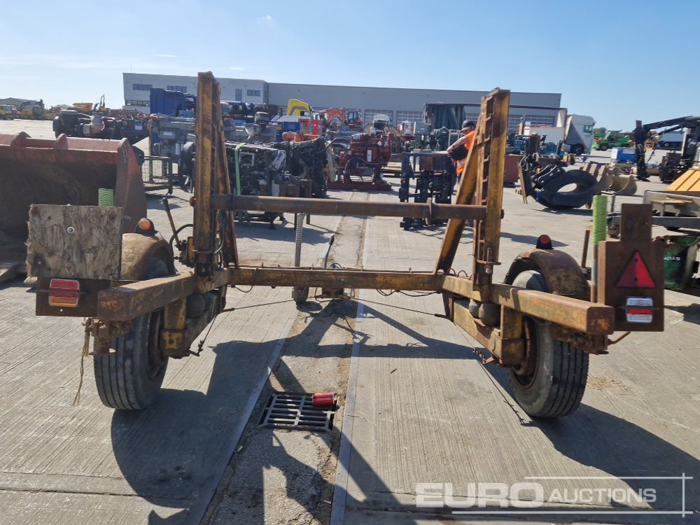 Bradley Single Axle Cable Drum Trailer - קרון נגרר לצמחים: תמונה 4 Bradley Single Axle Cable Drum Trailer - קרון נגרר לצמחים: תמונה 4