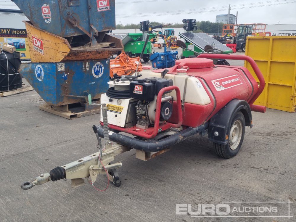 Brendon Bowsers Sngle Axle Plastic Water Bowser, Yanmar Pressure Washer - מכונת לניקוי בלחץ: תמונה 1 Brendon Bowsers Sngle Axle Plastic Water Bowser, Yanmar Pressure Washer - מכונת לניקוי בלחץ: תמונה 1