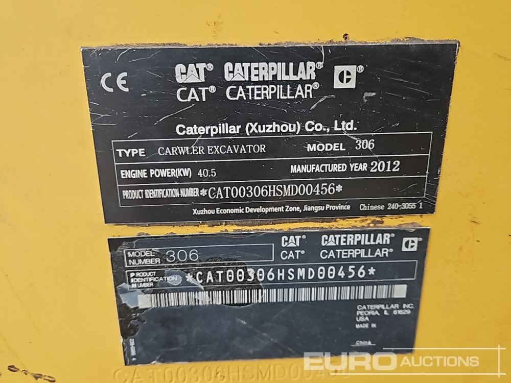 מיני מחפר CAT 306: תמונה 44