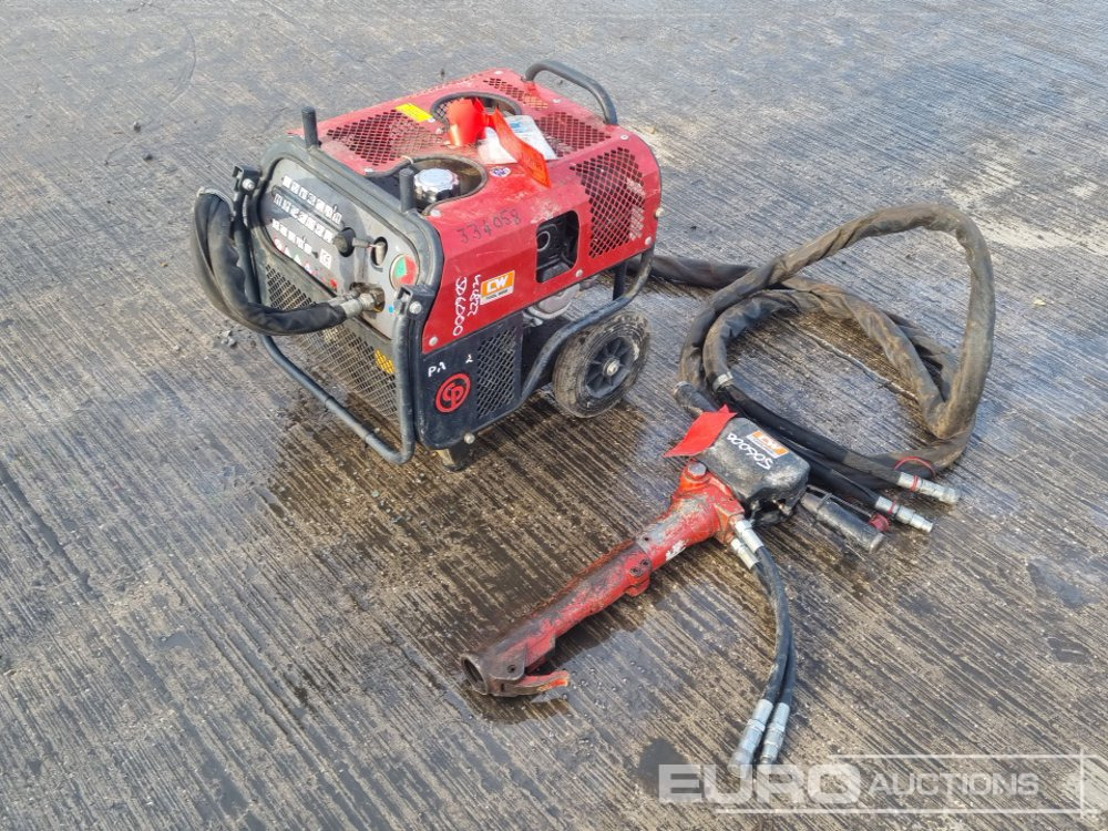 CP Hydraulic Powerpack, Honda Engine, Hydraulic Hand Held Breaker, Hoses - מכונת אספלט: תמונה 1 CP Hydraulic Powerpack, Honda Engine, Hydraulic Hand Held Breaker, Hoses - מכונת אספלט: תמונה 1