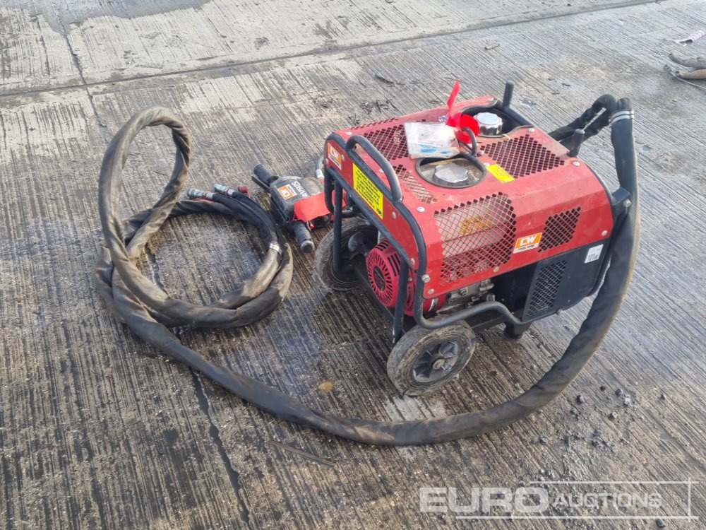 CP Hydraulic Powerpack, Honda Engine, Hydraulic Hand Held Breaker, Hoses - מכונת אספלט: תמונה 5 CP Hydraulic Powerpack, Honda Engine, Hydraulic Hand Held Breaker, Hoses - מכונת אספלט: תמונה 5