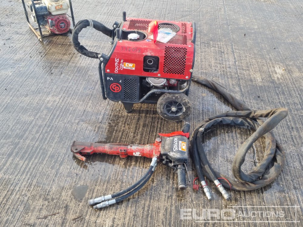 CP Hydraulic Powerpack, Honda Engine, Hydraulic Hand Held Breaker, Hoses - מכונת אספלט: תמונה 2 CP Hydraulic Powerpack, Honda Engine, Hydraulic Hand Held Breaker, Hoses - מכונת אספלט: תמונה 2