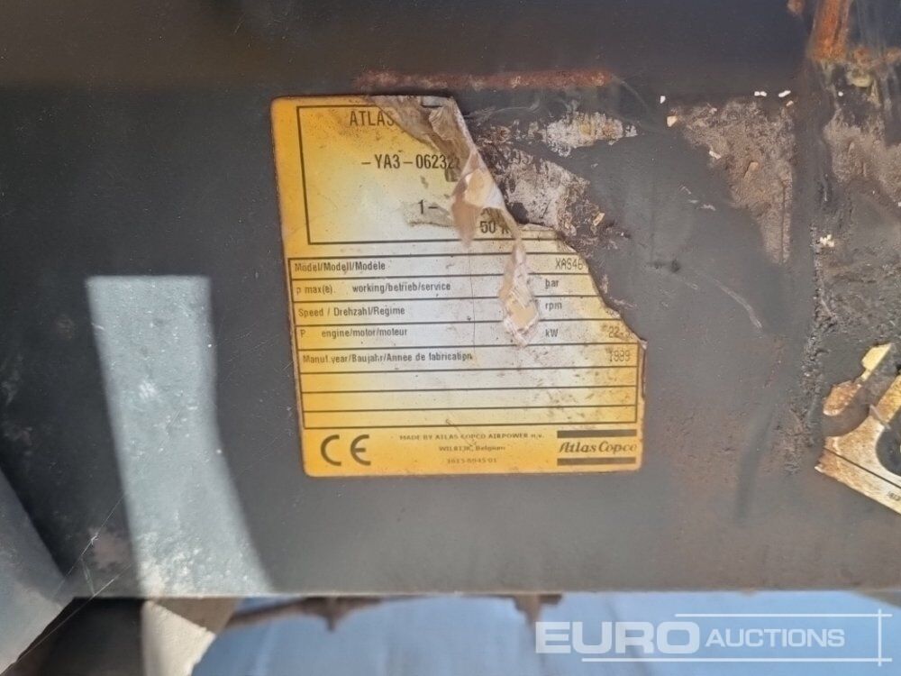 מדחס אוויר Comp Air Compressor (Engine Missing), Atlas Copco Single Axle Compressor (Engine Missing), Comp Air Single Axle Compressor (Engine Missing): תמונה 34 מדחס אוויר Comp Air Compressor (Engine Missing), Atlas Copco Single Axle Compressor (Engine Missing), Comp Air Single Axle Compressor (Engine Missing): תמונה 34