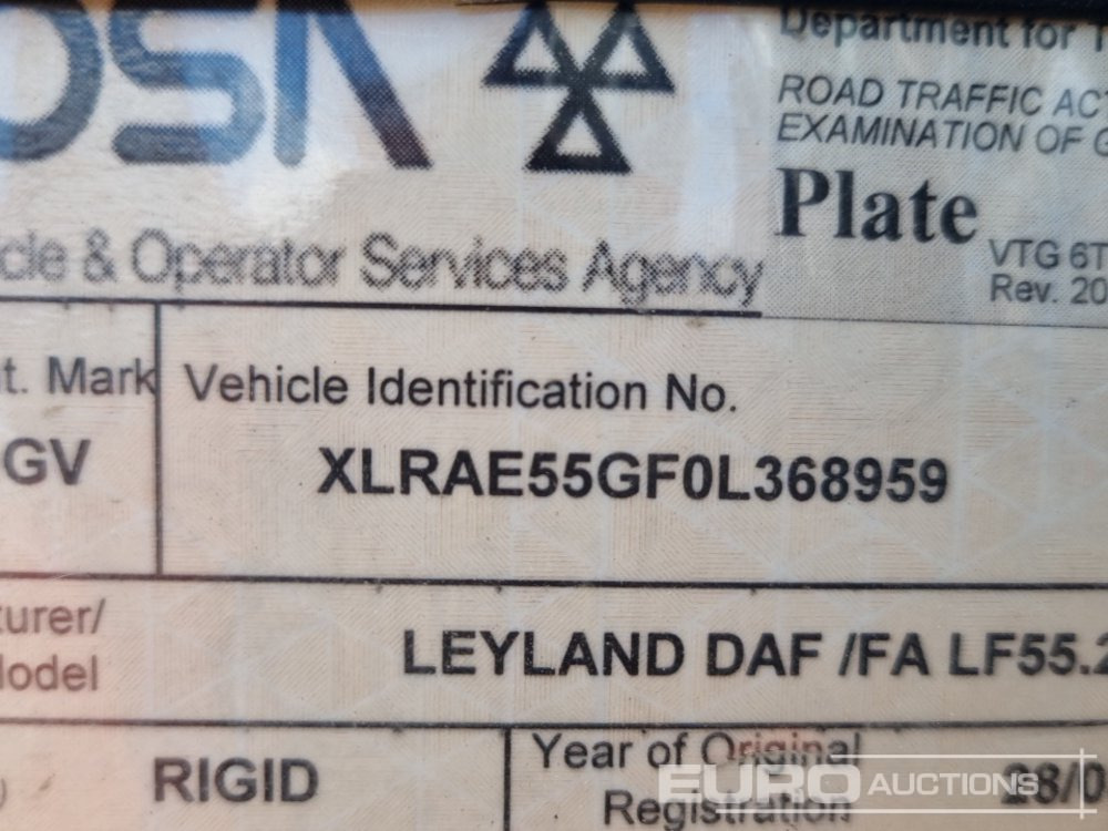 מזהיר DAF LF55.220: תמונה 38