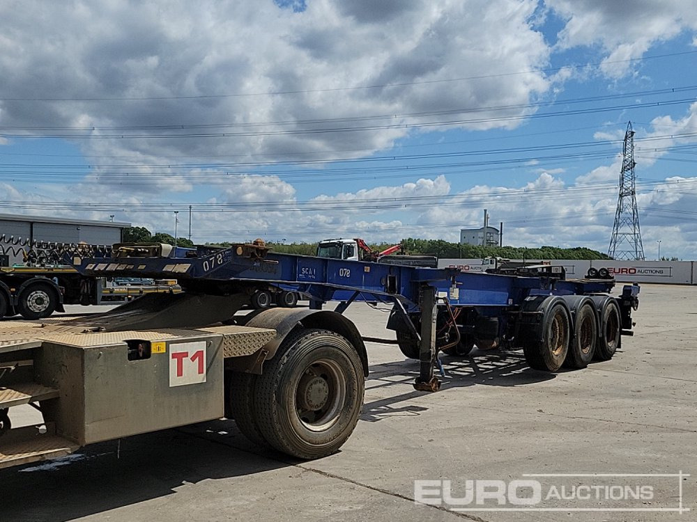 Dennison Trailers Tri Axle Skelton Trailer, Lift Axle - סמיטריילר צד נופל/ שטוח: תמונה 1 Dennison Trailers Tri Axle Skelton Trailer, Lift Axle - סמיטריילר צד נופל/ שטוח: תמונה 1