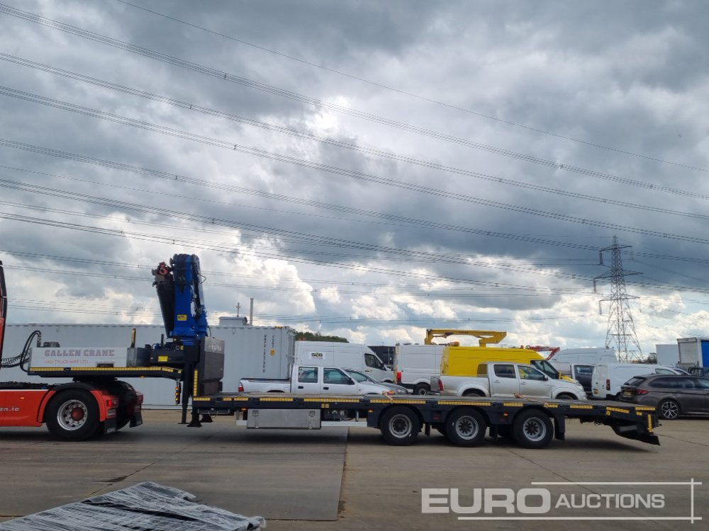 Faymonville Tri Axle Extendable Step Frame Flatbed Trailer, Palfinger PK38502 Crane, Max Lifting Capacity 13 Ton, Max Reach 16.8m - סמיטריילר צד נופל/ שטוח: תמונה 2 Faymonville Tri Axle Extendable Step Frame Flatbed Trailer, Palfinger PK38502 Crane, Max Lifting Capacity 13 Ton, Max Reach 16.8m - סמיטריילר צד נופל/ שטוח: תמונה 2