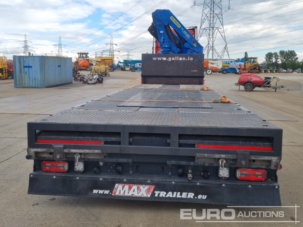 Faymonville Tri Axle Extendable Step Frame Flatbed Trailer, Palfinger PK38502 Crane, Max Lifting Capacity 13 Ton, Max Reach 16.8m - סמיטריילר צד נופל/ שטוח: תמונה 4 Faymonville Tri Axle Extendable Step Frame Flatbed Trailer, Palfinger PK38502 Crane, Max Lifting Capacity 13 Ton, Max Reach 16.8m - סמיטריילר צד נופל/ שטוח: תמונה 4