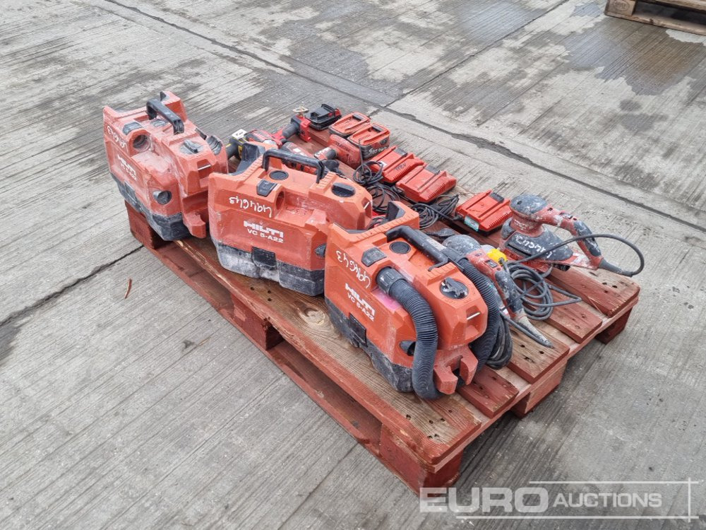 Hilti Battery Vacuum (3 of), 110Volt Orbital Sander (2 of), Battery Drill, Battery (2 of), Charger (4 of), Milwaukee Battery Impact Wrench (2 of), Charger (2 of), Battery, DeWalt Battery Impact Wrench - ציוד בנייה: תמונה 5 Hilti Battery Vacuum (3 of), 110Volt Orbital Sander (2 of), Battery Drill, Battery (2 of), Charger (4 of), Milwaukee Battery Impact Wrench (2 of), Charger (2 of), Battery, DeWalt Battery Impact Wrench - ציוד בנייה: תמונה 5