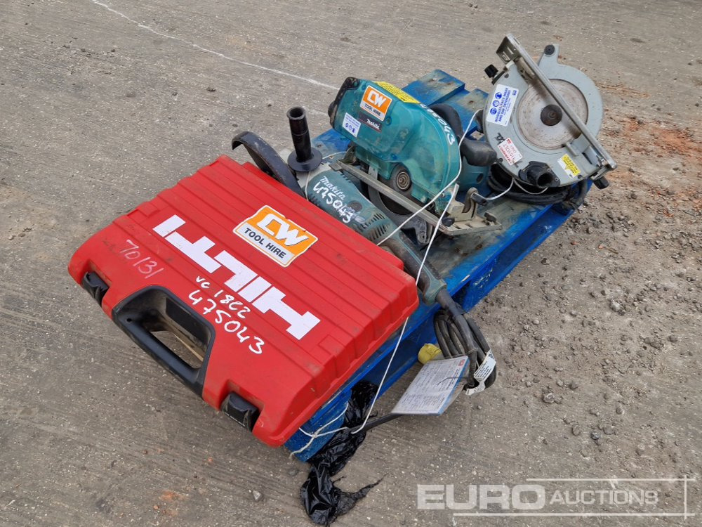 Makkta 110Volt Circular Saw (2 of), Makita GA9020 110Volt Angle Grinder, Hilti TE 300 110Volt Hammer Drill - ציוד בנייה: תמונה 1 Makkta 110Volt Circular Saw (2 of), Makita GA9020 110Volt Angle Grinder, Hilti TE 300 110Volt Hammer Drill - ציוד בנייה: תמונה 1