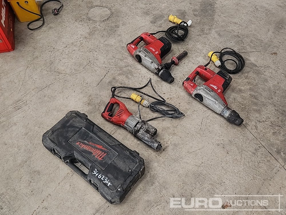 Milwaukee 500S, K545S Breaker (2 of) Milwaukee SSPE1500X Recip Saw (1 of) - ציוד בנייה: תמונה 4 Milwaukee 500S, K545S Breaker (2 of) Milwaukee SSPE1500X Recip Saw (1 of) - ציוד בנייה: תמונה 4