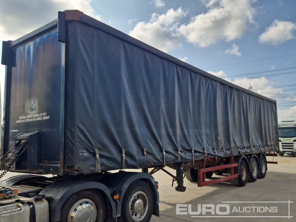 Montracon Tri Axle Curtainsider Trailer - סמיטריילר עם וילונות צד: תמונה 1 Montracon Tri Axle Curtainsider Trailer - סמיטריילר עם וילונות צד: תמונה 1