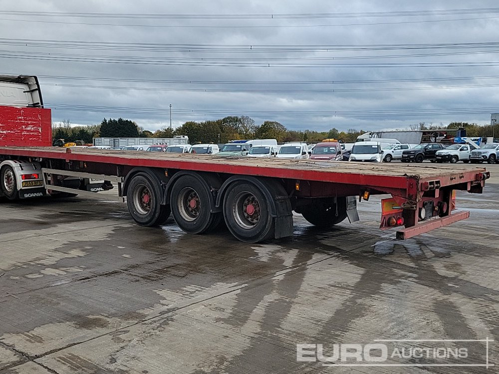 Montracon Tri Axle Flat Bed Trailer - סמיטריילר צד נופל/ שטוח: תמונה 3 Montracon Tri Axle Flat Bed Trailer - סמיטריילר צד נופל/ שטוח: תמונה 3