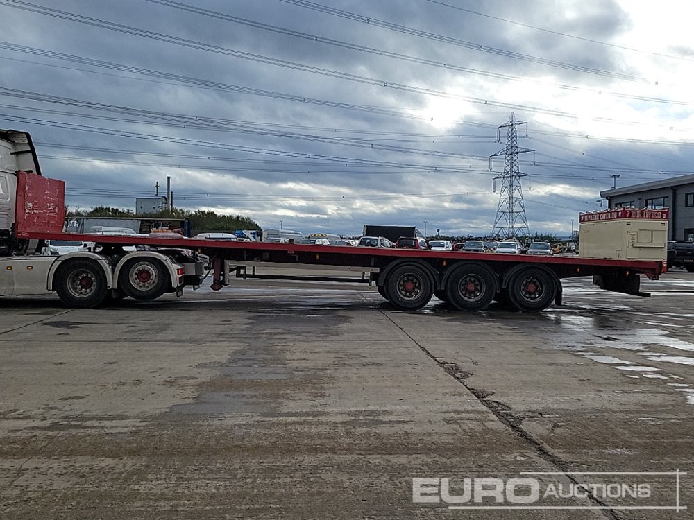 Montracon Tri Axle Flat Bed Trailer - סמיטריילר צד נופל/ שטוח: תמונה 2 Montracon Tri Axle Flat Bed Trailer - סמיטריילר צד נופל/ שטוח: תמונה 2