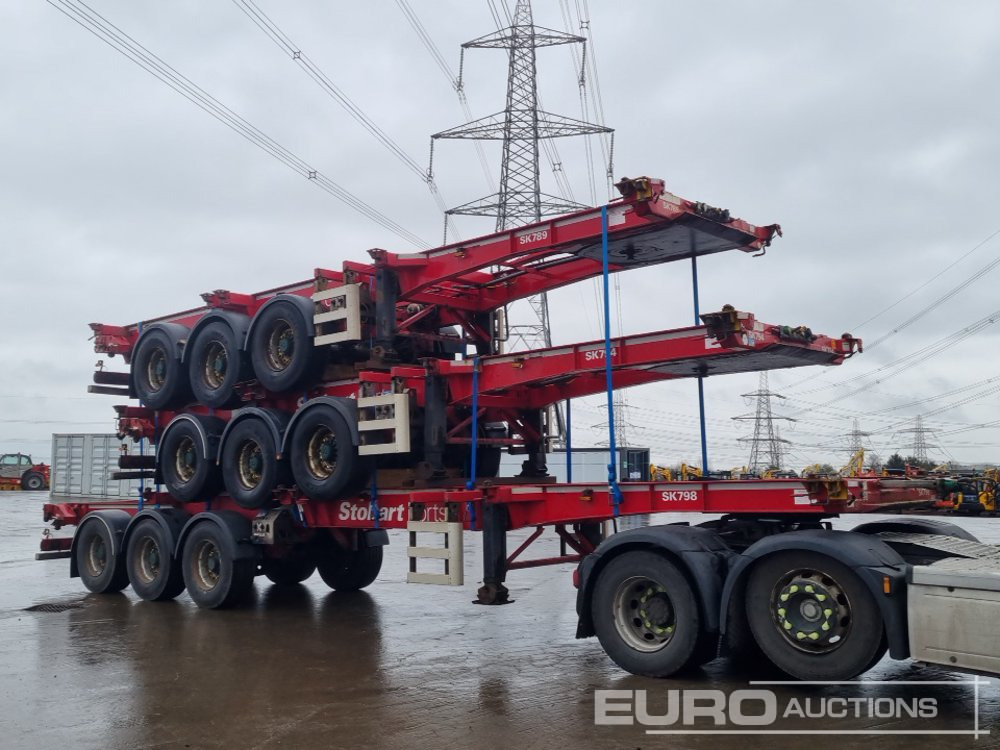 סמיטריילר צד נופל/ שטוח SDC Tri Axle Sliding Skeletal Trailer (3 of): תמונה 7 סמיטריילר צד נופל/ שטוח SDC Tri Axle Sliding Skeletal Trailer (3 of): תמונה 7
