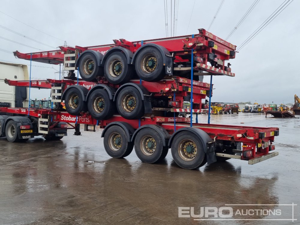 SDC Tri Axle Sliding Skeletal Trailer (3 of) - סמיטריילר צד נופל/ שטוח: תמונה 3 SDC Tri Axle Sliding Skeletal Trailer (3 of) - סמיטריילר צד נופל/ שטוח: תמונה 3