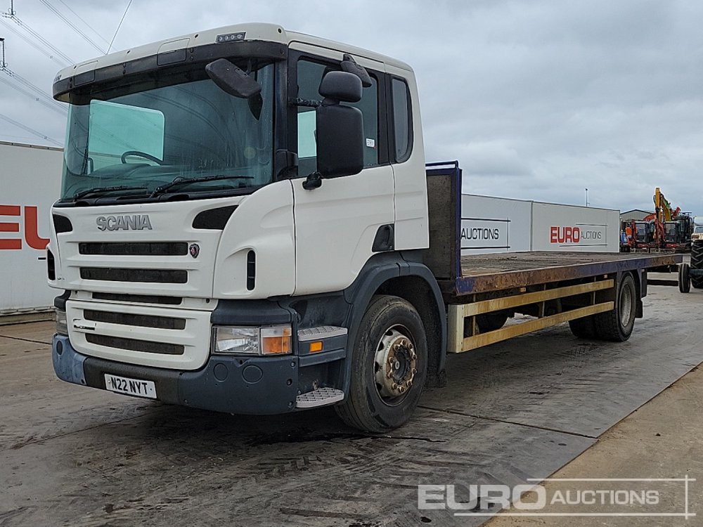 Scania P230 - משאית צד נופל/ שטוחה: תמונה 1 Scania P230 - משאית צד נופל/ שטוחה: תמונה 1