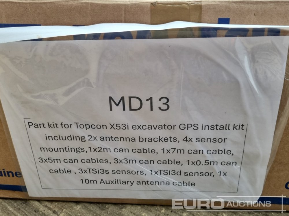 TOPCON Excavator GPS Install Kit, Antenna Brackets (2 of), Sensor Mountings (4 of),1x2m Can Cable, 1x7m Can Cable, 3x5m Can Cables, 3x3m Can Cable, 1x0.5m Can Cable, TSI3S Sensors (3 of), TSI3D Sensor - ציוד לסדנאות: תמונה 5 TOPCON Excavator GPS Install Kit, Antenna Brackets (2 of), Sensor Mountings (4 of),1x2m Can Cable, 1x7m Can Cable, 3x5m Can Cables, 3x3m Can Cable, 1x0.5m Can Cable, TSI3S Sensors (3 of), TSI3D Sensor - ציוד לסדנאות: תמונה 5