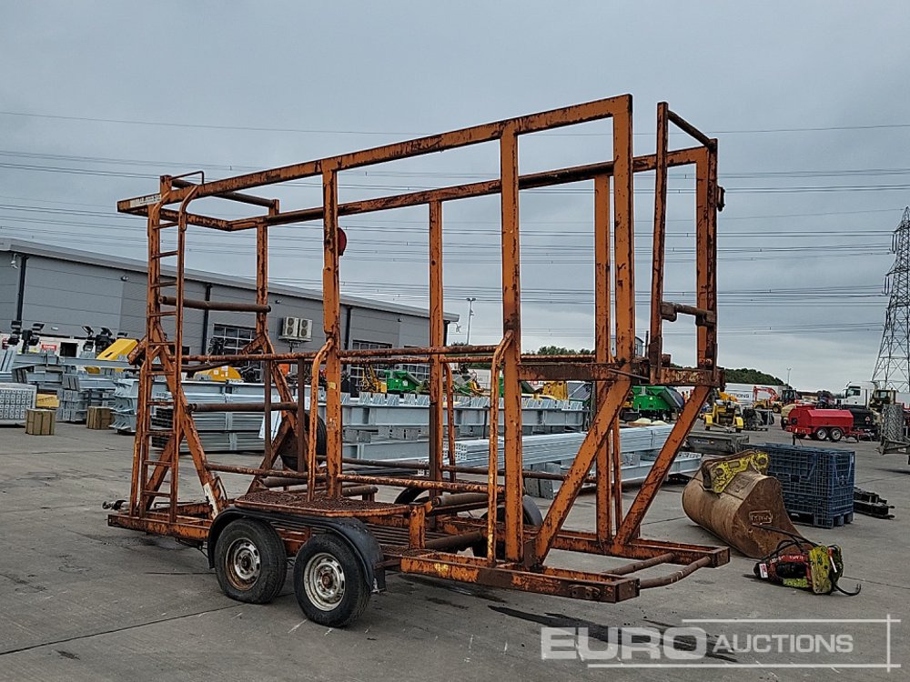 Twin Axle Coil Pipe Trailer - קרון נגרר לצמחים: תמונה 3 Twin Axle Coil Pipe Trailer - קרון נגרר לצמחים: תמונה 3