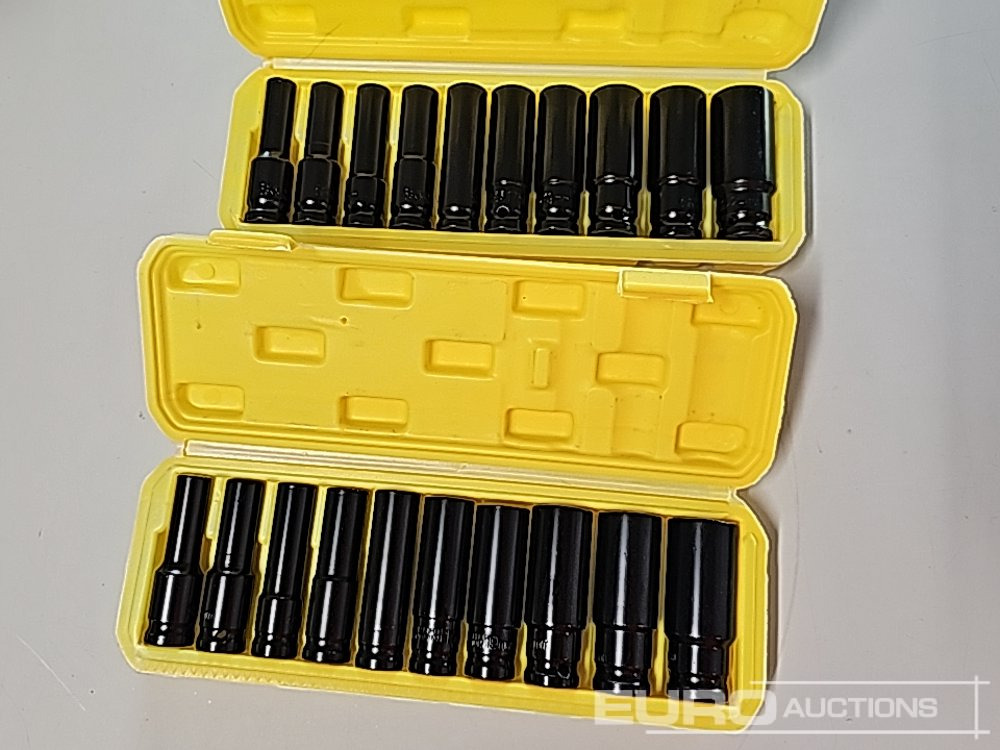Unused 10Pcs 1/2" Deep Impact Socket Set (10-24mm) (2 of) - ציוד לסדנאות: תמונה 1 Unused 10Pcs 1/2" Deep Impact Socket Set (10-24mm) (2 of) - ציוד לסדנאות: תמונה 1