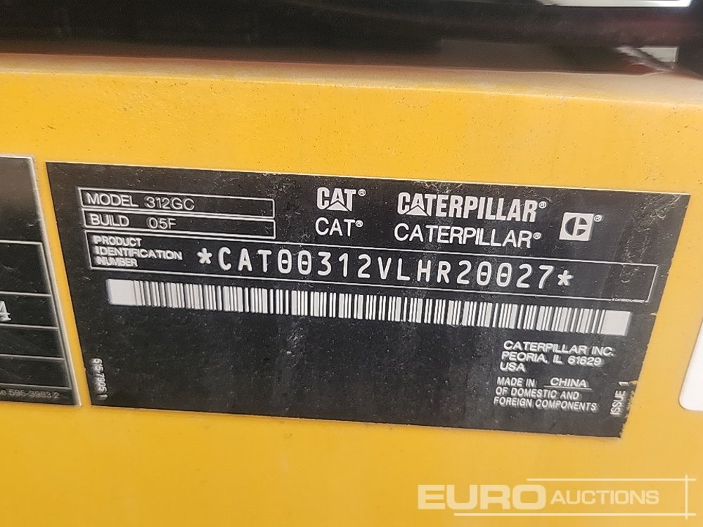 מחפר סורק Unused 2024 CAT 312GC: תמונה 43