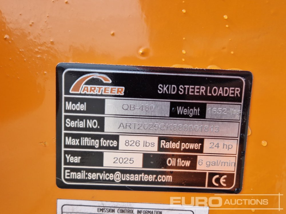מעמיס היגוי החלקה Unused 2025 Arteer QB-480: תמונה 33
