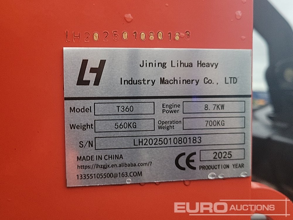 Unused 2025 LIHUA T360 - מעמיס היגוי החלקה: תמונה 1 Unused 2025 LIHUA T360 - מעמיס היגוי החלקה: תמונה 1