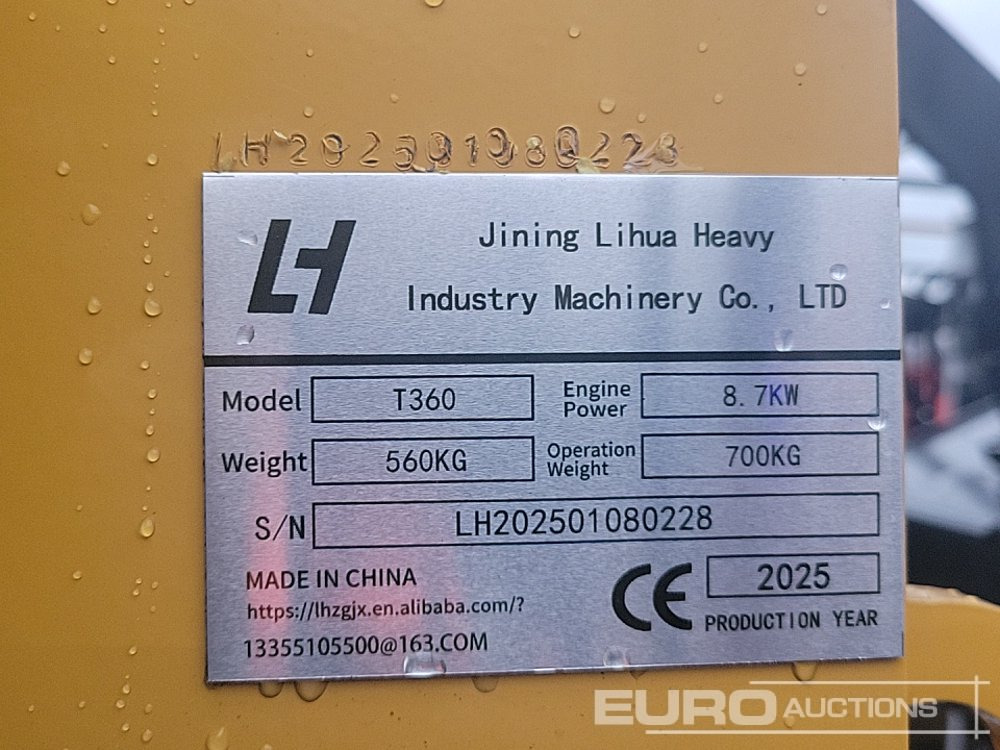 Unused 2025 LIHUA T360 - מעמיס היגוי החלקה: תמונה 1 Unused 2025 LIHUA T360 - מעמיס היגוי החלקה: תמונה 1