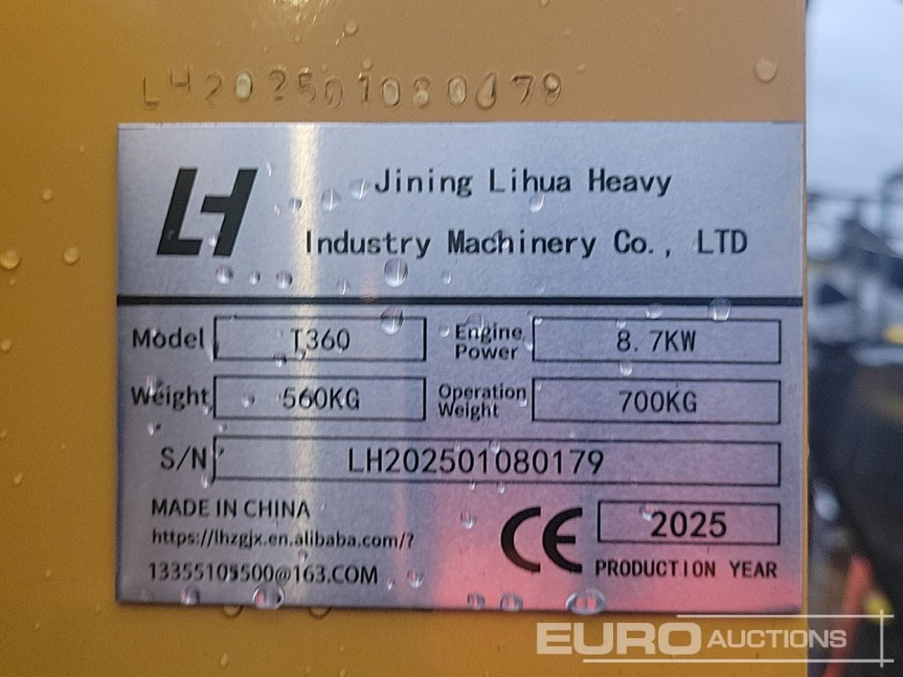 Unused 2025 LIHUA T360 - מעמיס היגוי החלקה: תמונה 1 Unused 2025 LIHUA T360 - מעמיס היגוי החלקה: תמונה 1