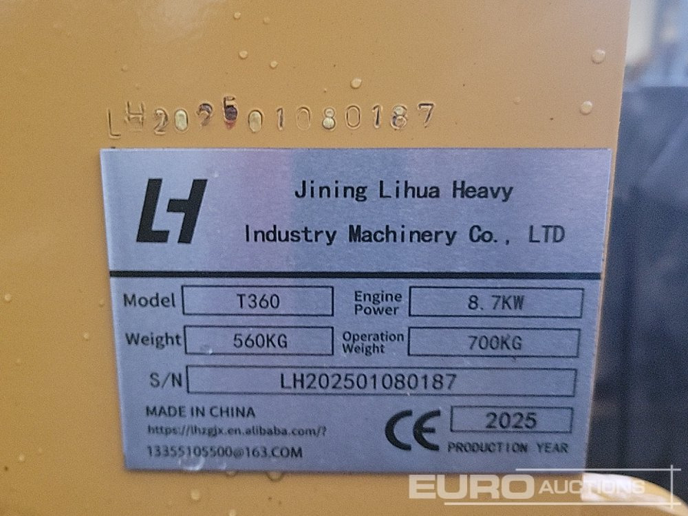 Unused 2025 LIHUA T360 - מעמיס היגוי החלקה: תמונה 1 Unused 2025 LIHUA T360 - מעמיס היגוי החלקה: תמונה 1